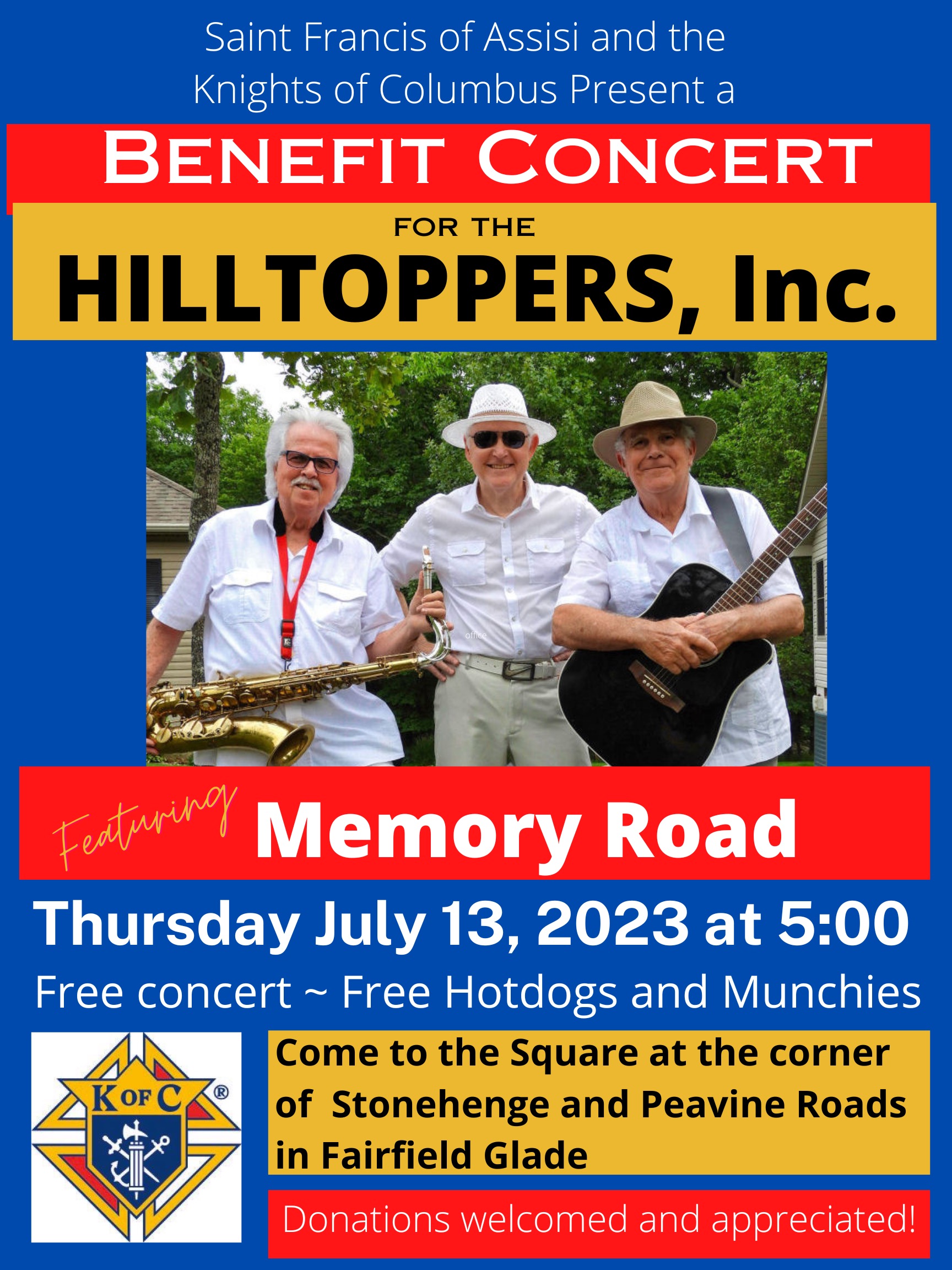 Hilltoppers Poster July 13, 2023